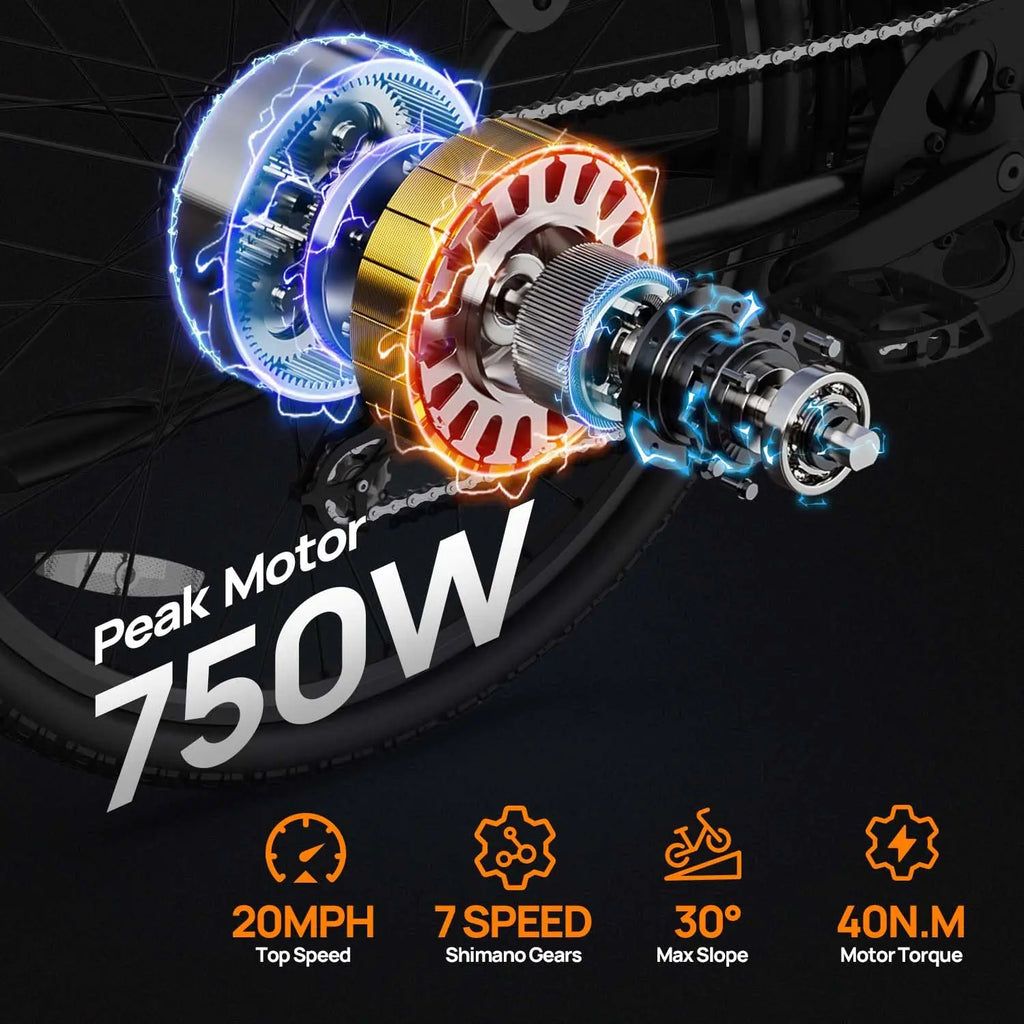 750W E26 Electric Bike for Adults