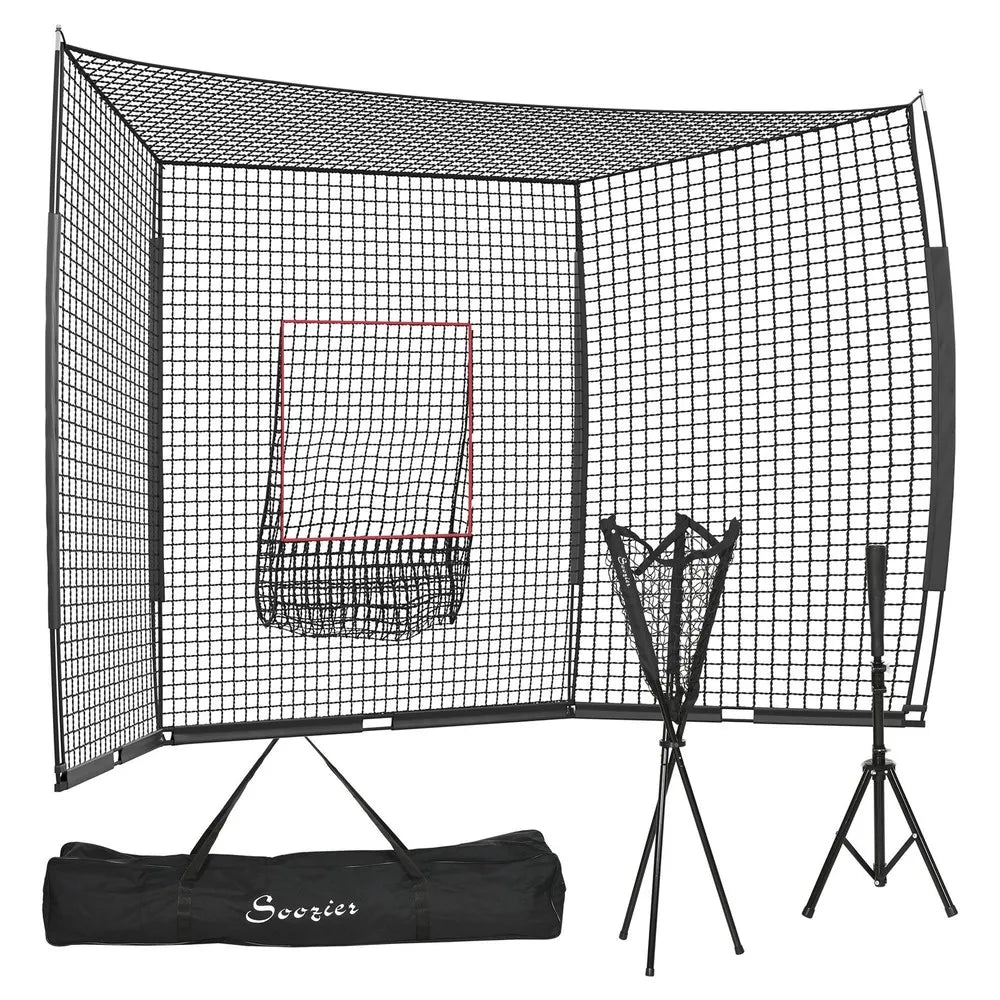 Softball and Baseball Net Set w/ Tee