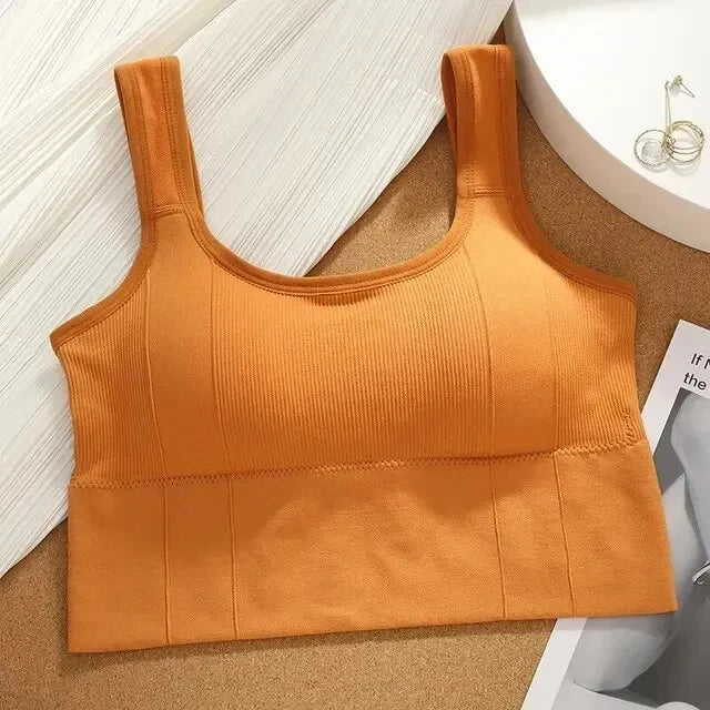 Crop Top Push Up Sport Bra