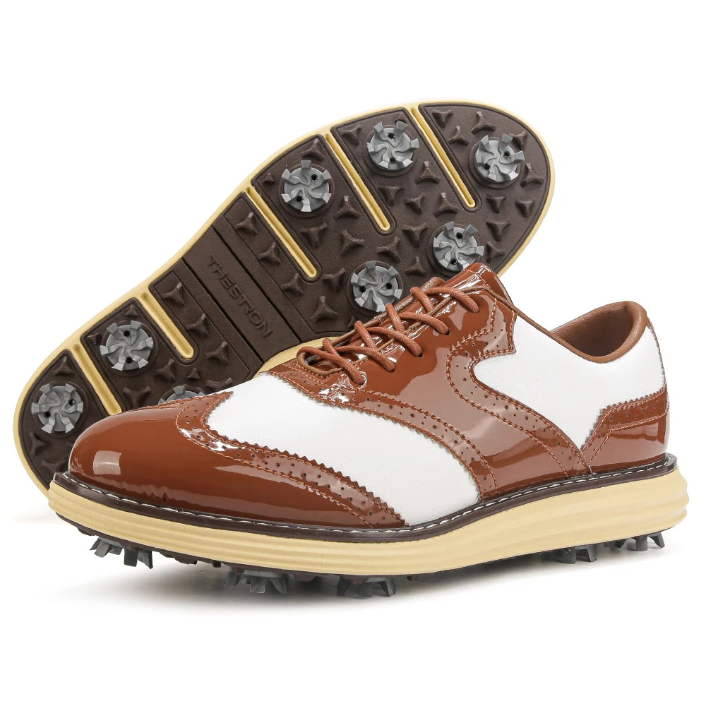 Spiked Men Golf Shoes Waterproo