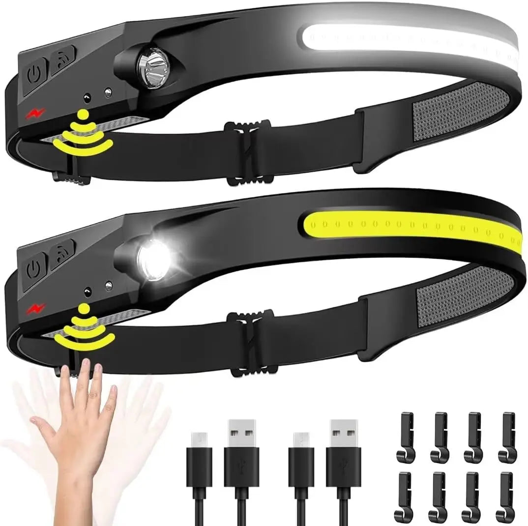 Headlamp Rechargeable 2PCS