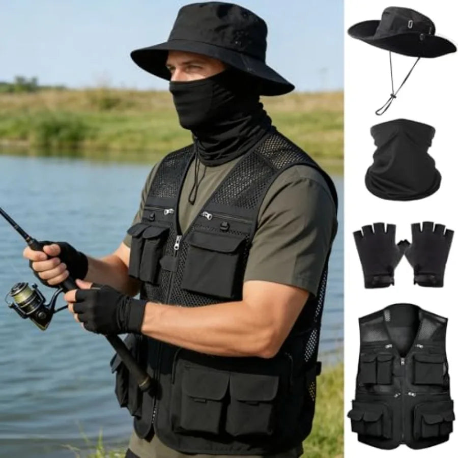 Lightweight Work Cargo Vest for Men