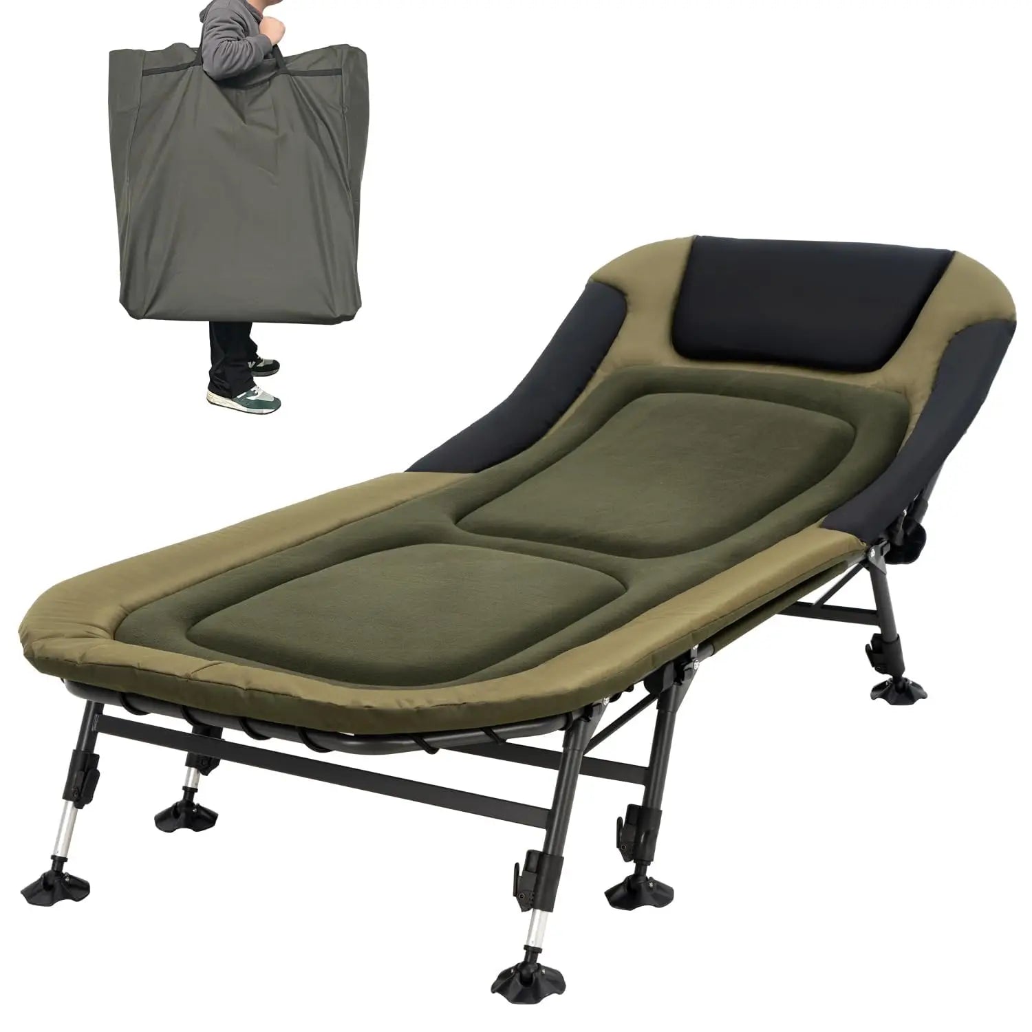 XXL Camping Cots for Adults 330Lbs