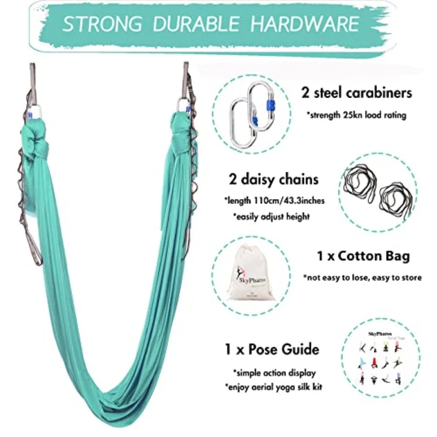 5.5 Yards Aerial Silks Yoga Swing Set