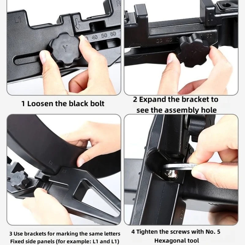 Adjustable bicycle floor bracket