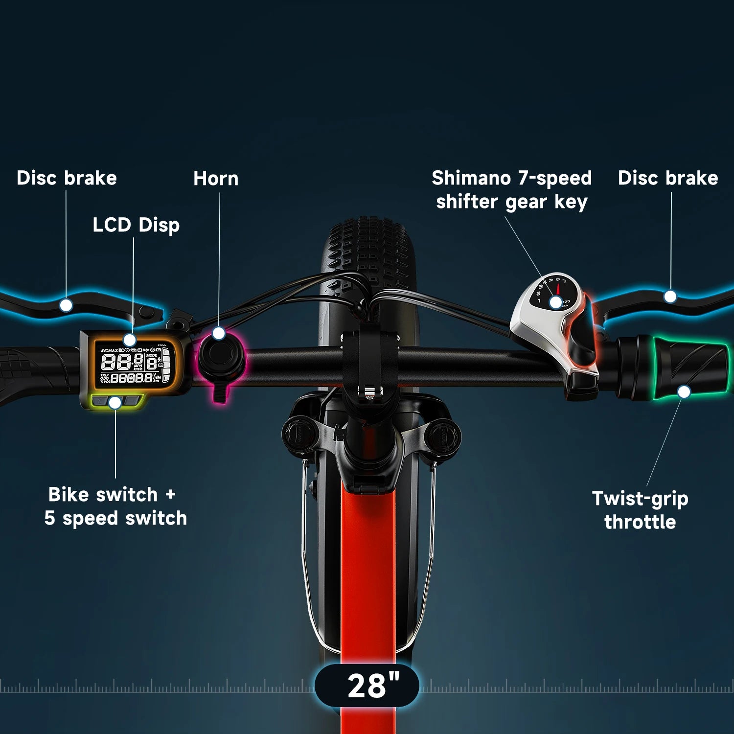 1000W Peak Electric Bike for Adults