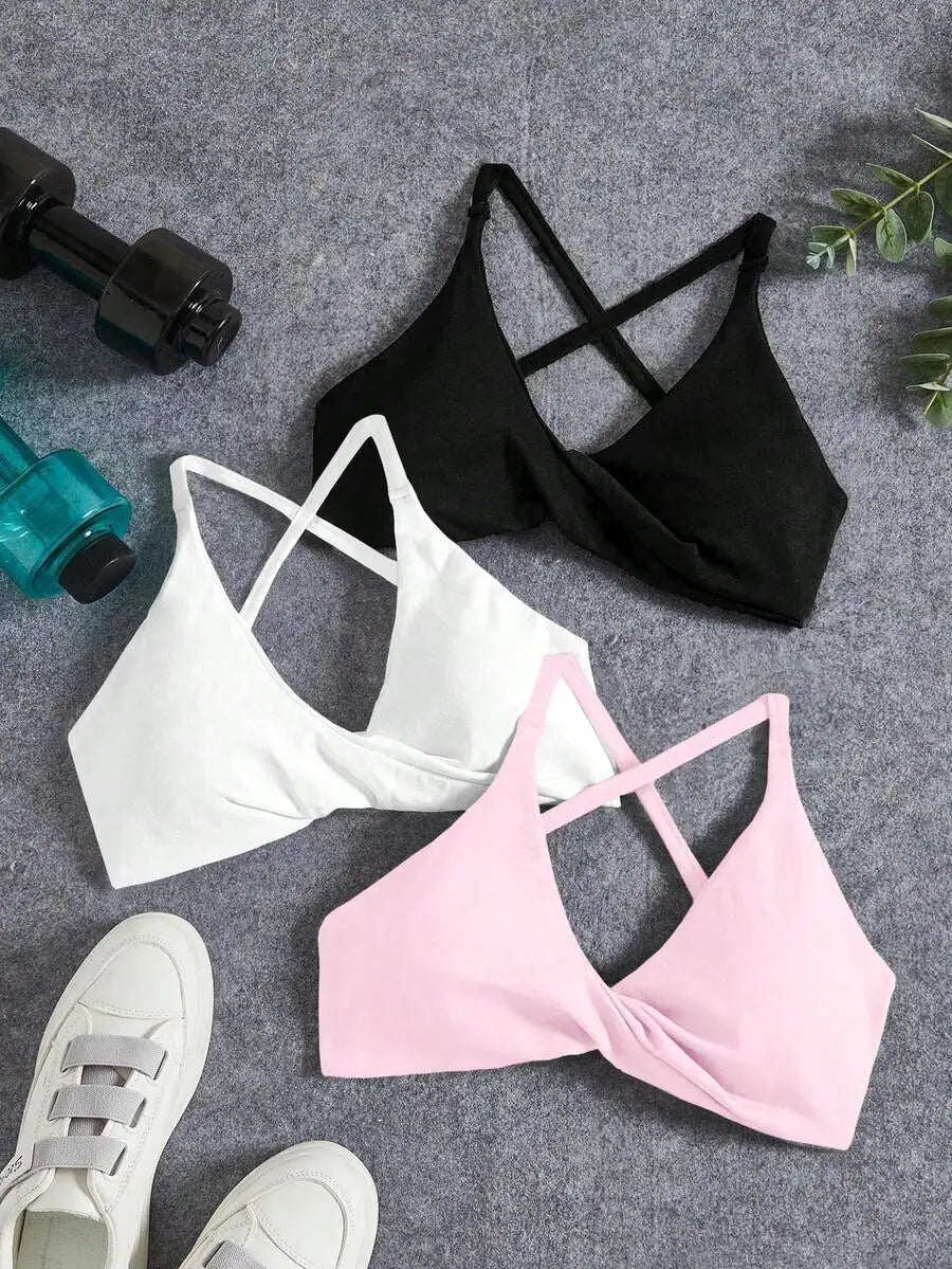 3PCS Seamless Yoga Sports Bra Set