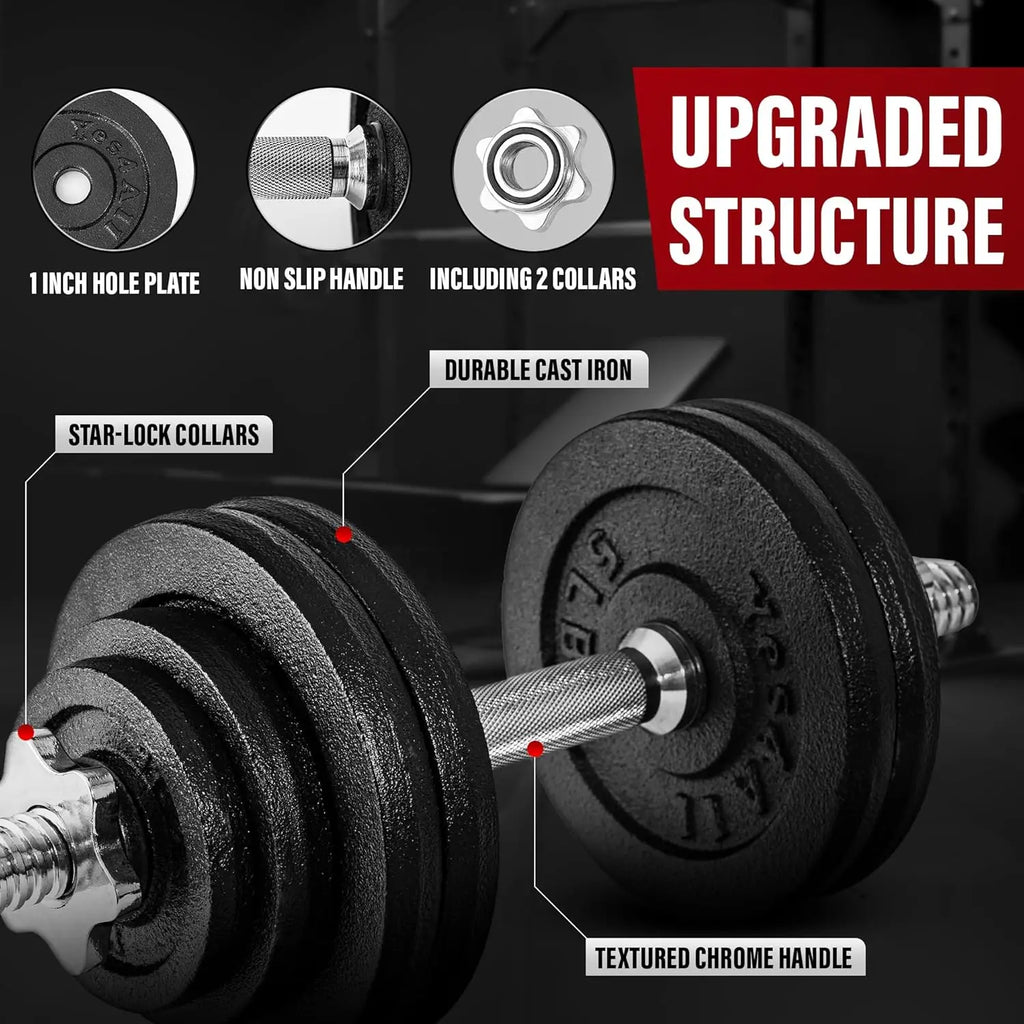 Dumbbell Set with Weight Plates