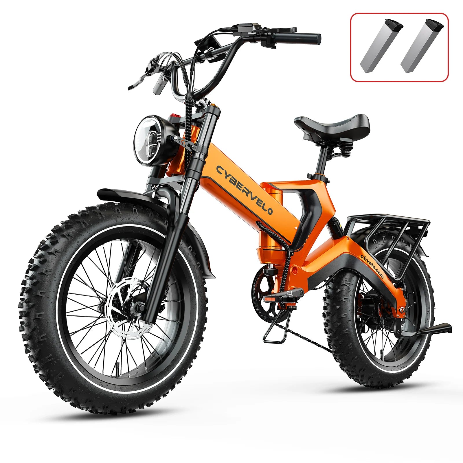20” Fat Tire 2000W Peak Motor Luxury ebike