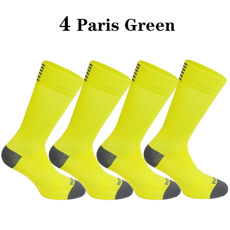 4 Pairs Cycling Socks  Men Soccer Also