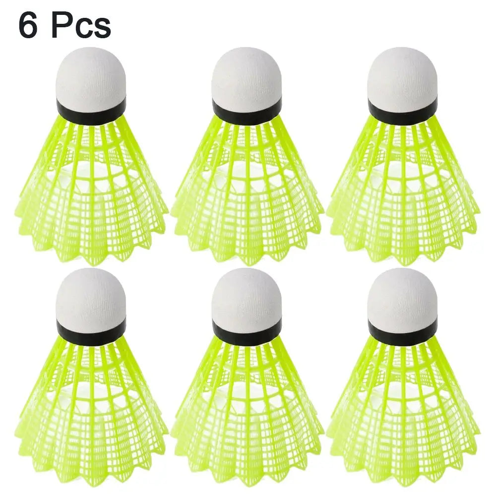 6/12PCS Green Badminton Nylon Shuttlecock