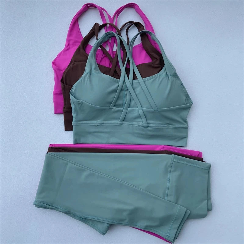 Fitness Bra 2pc Compression  Yoga Legging Suit
