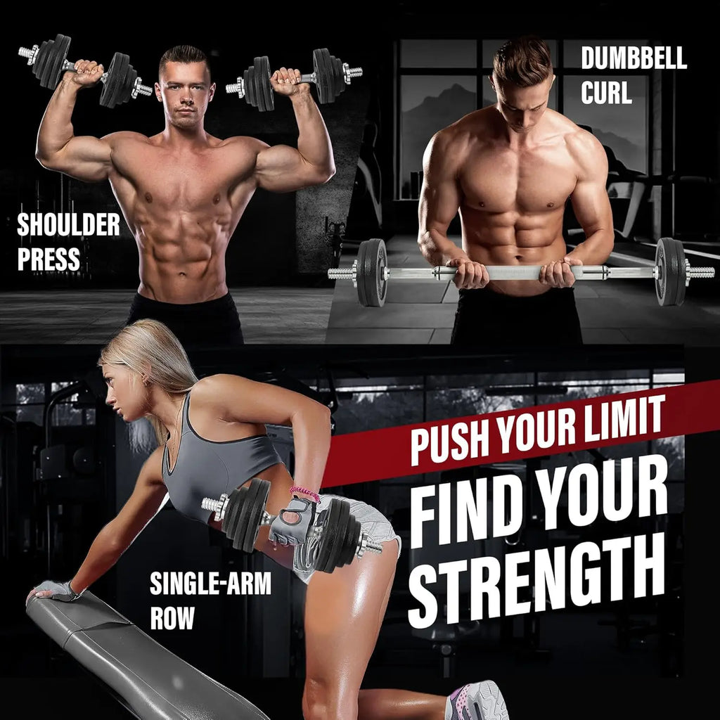 Dumbbell Set with Weight Plates