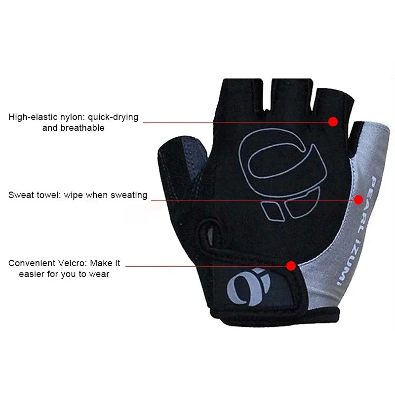 Cycling Gloves Half Finger Gel Anti-Slip
