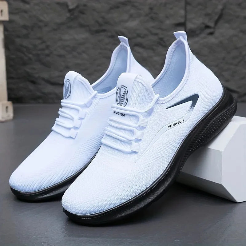Breathable Lightweight Men's Knit Sneakers