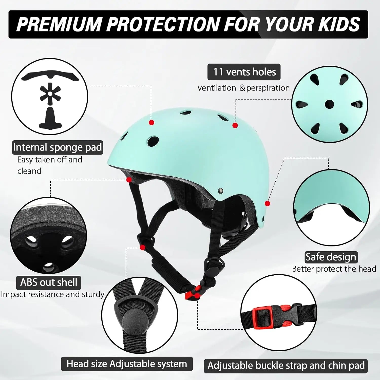 8 Pcs Kids Bike Helmets Bulk