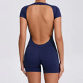 Women's One-piece Yoga Jumpsuit Short Sleeve