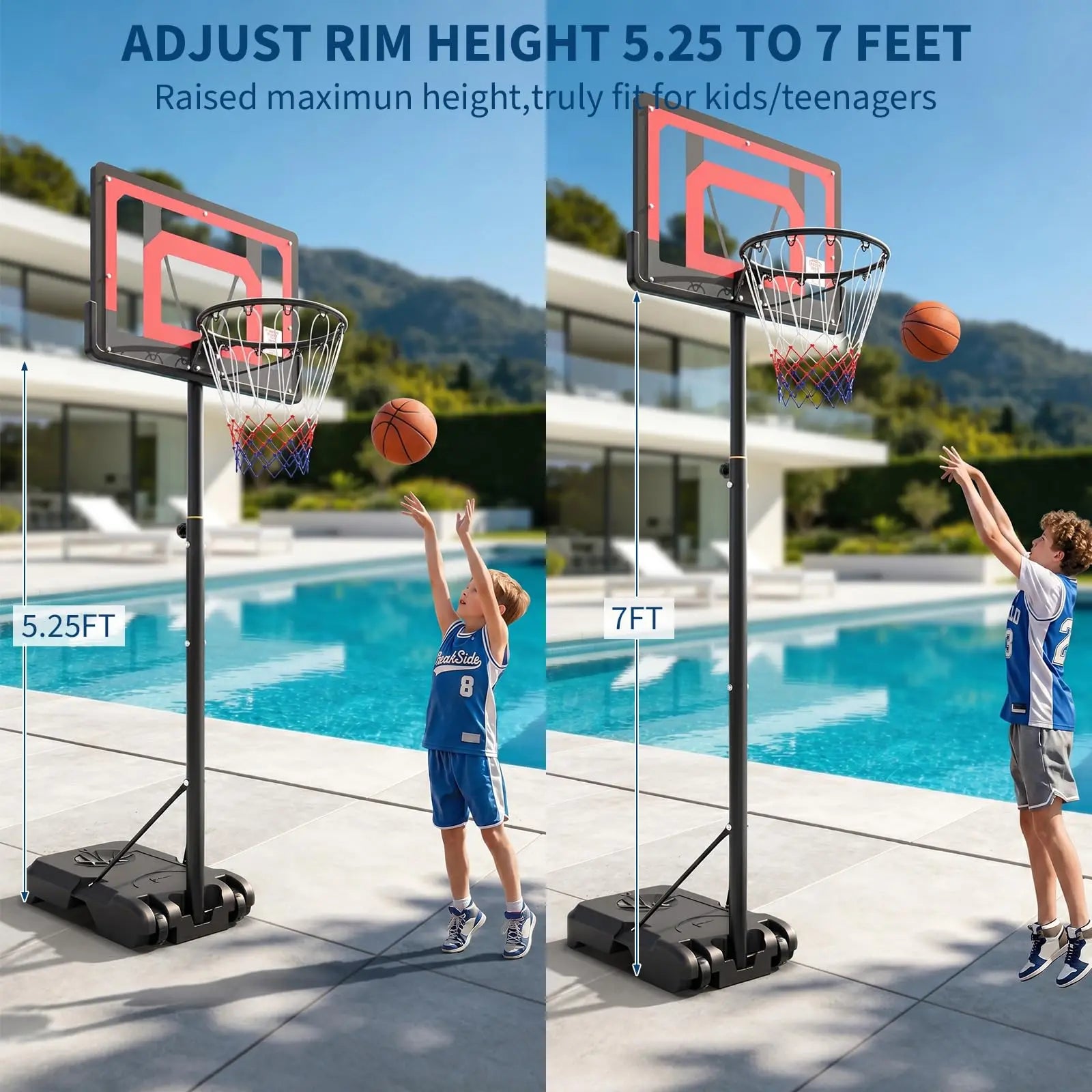 Portable Basketball Hoop 33''