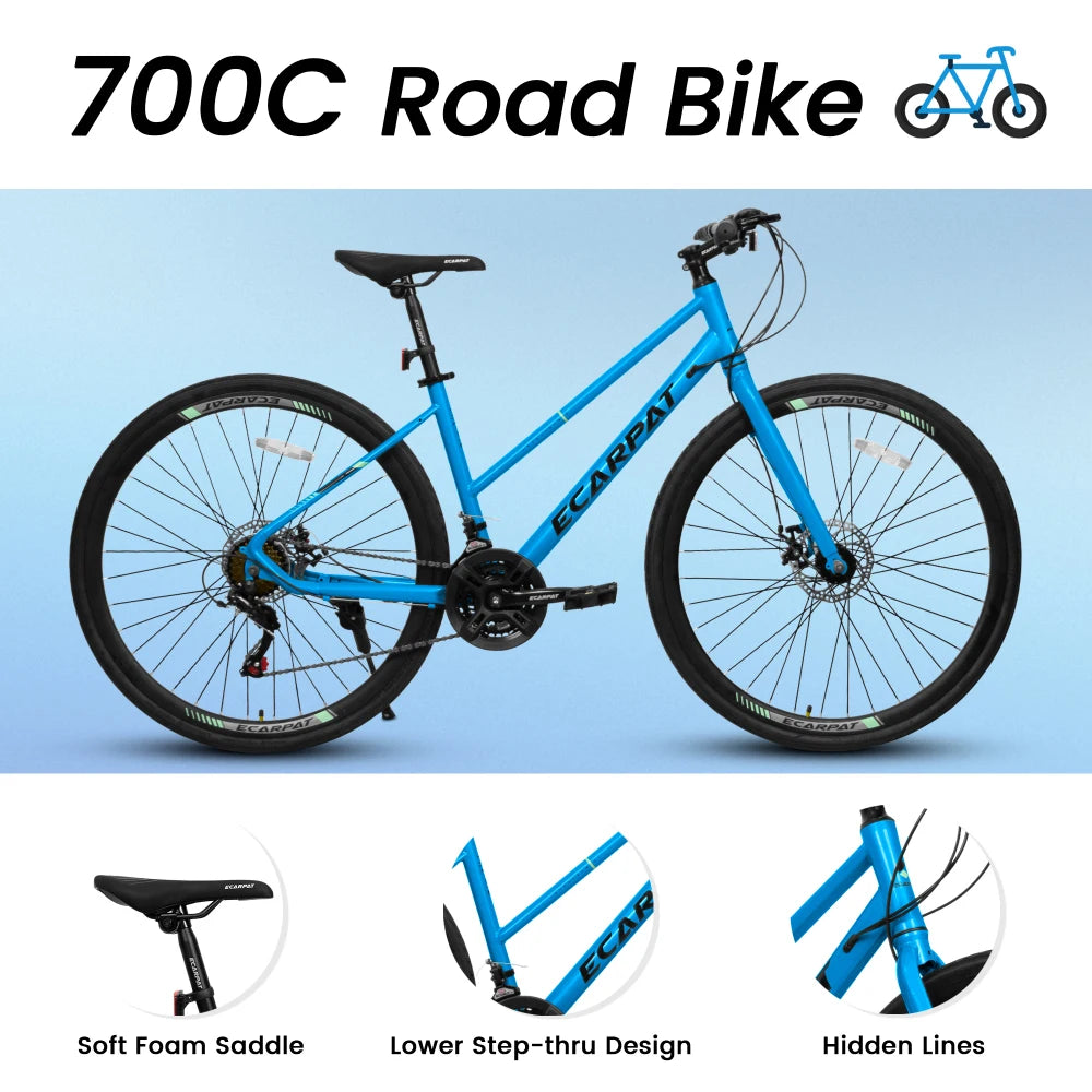 700Cx35 Road Bike with Aluminum Alloy Wheels
