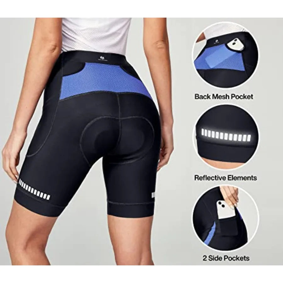Womens 4D Padded Bike Shorts