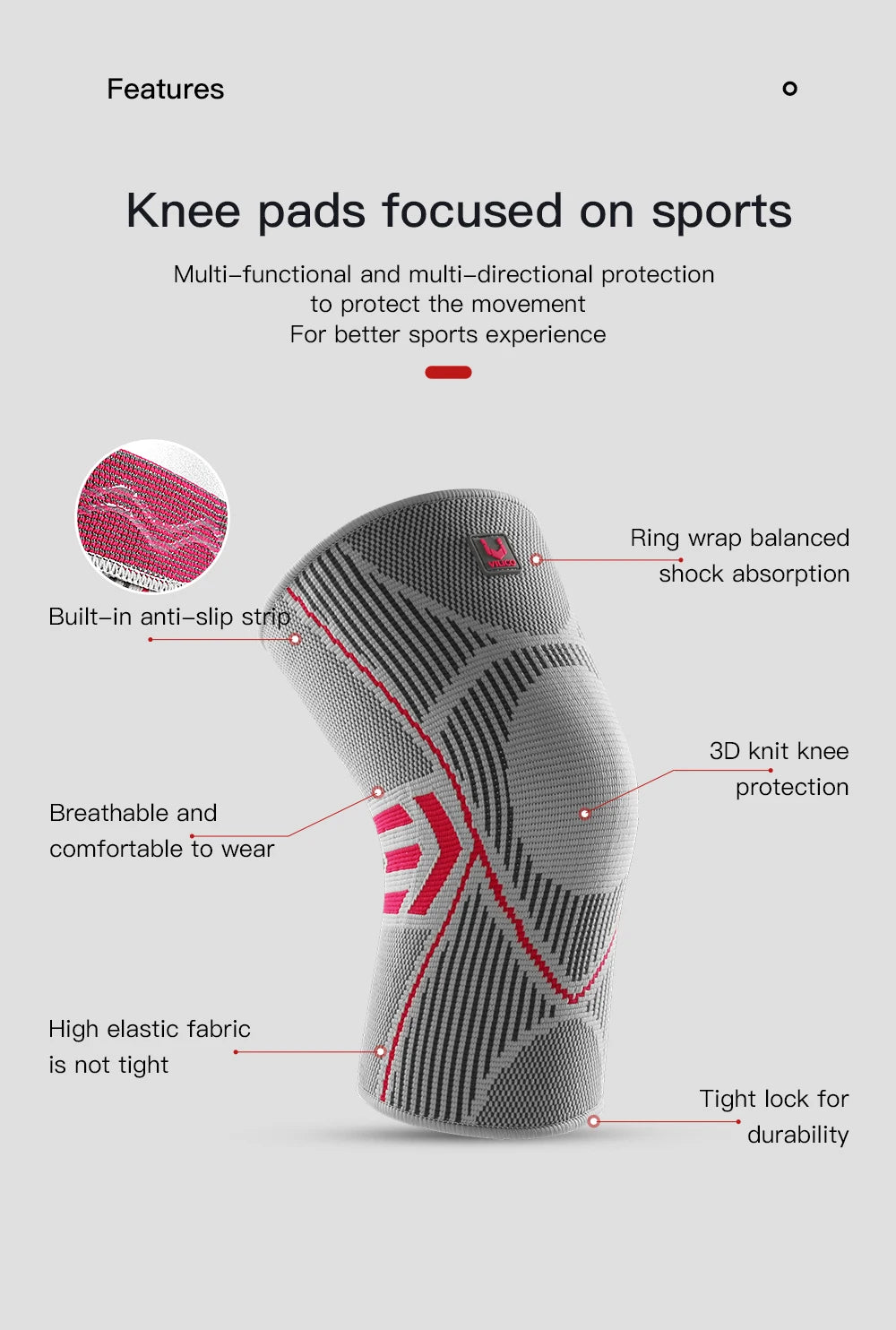 Knee Support Nylon  Compression Sleeves