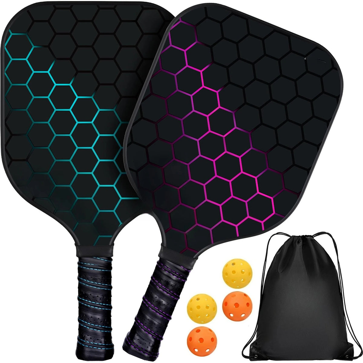 2 Pack 4 Pack USAPA Approved Fiberglass Pickleball Paddles