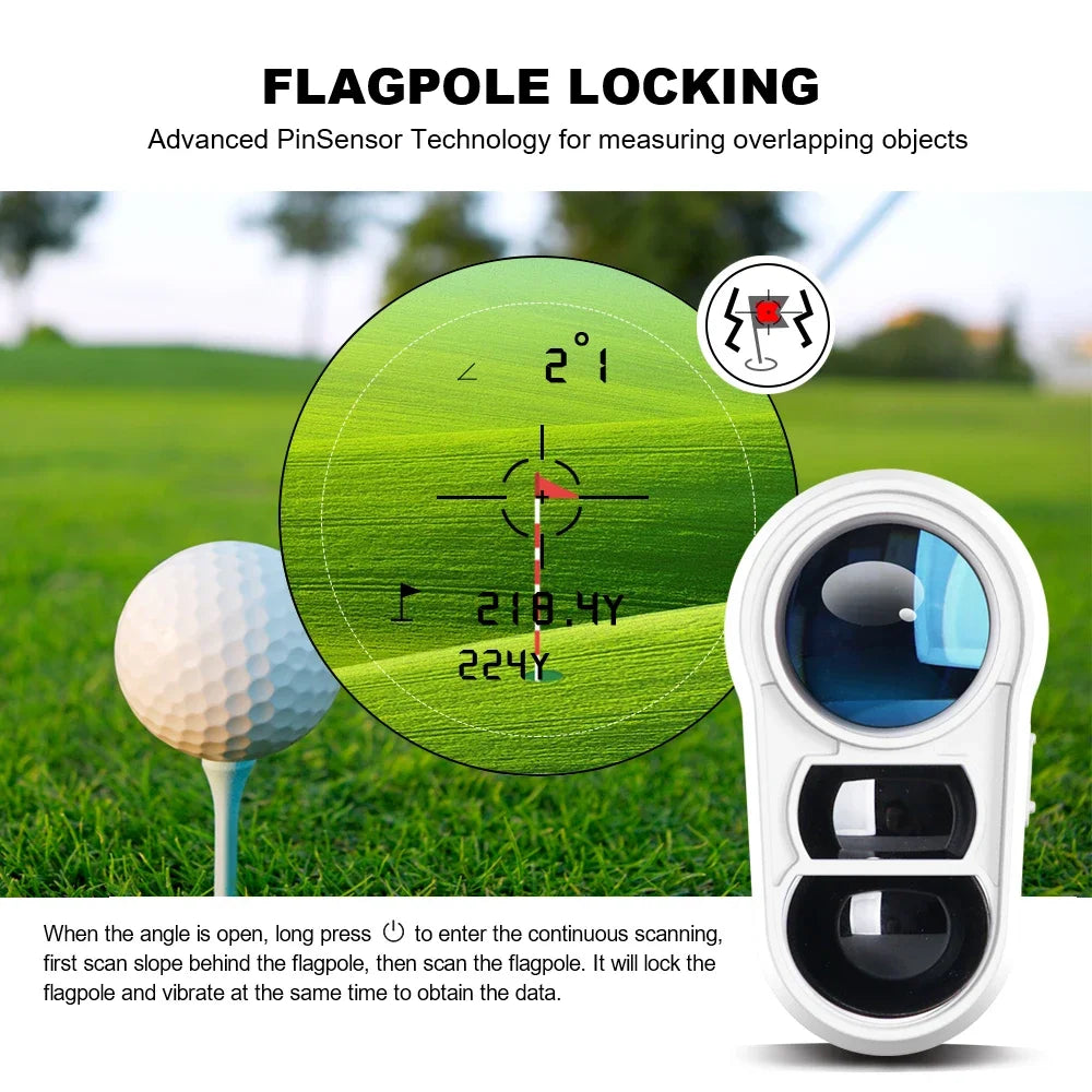 Golf Rangefinder with Slope, 1000M