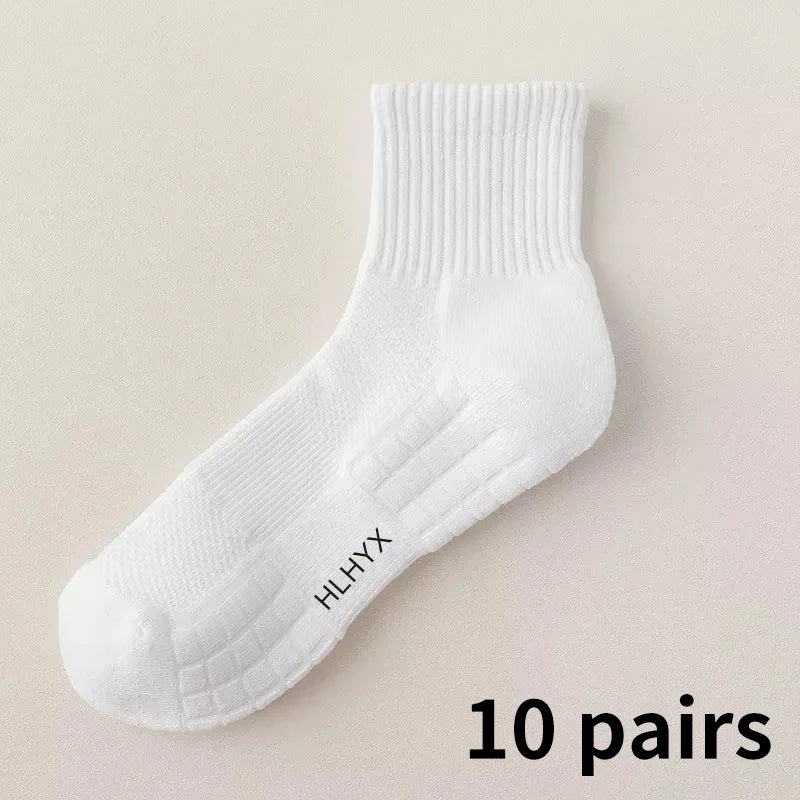 White Stockings Thickened Sports Basketball Socks