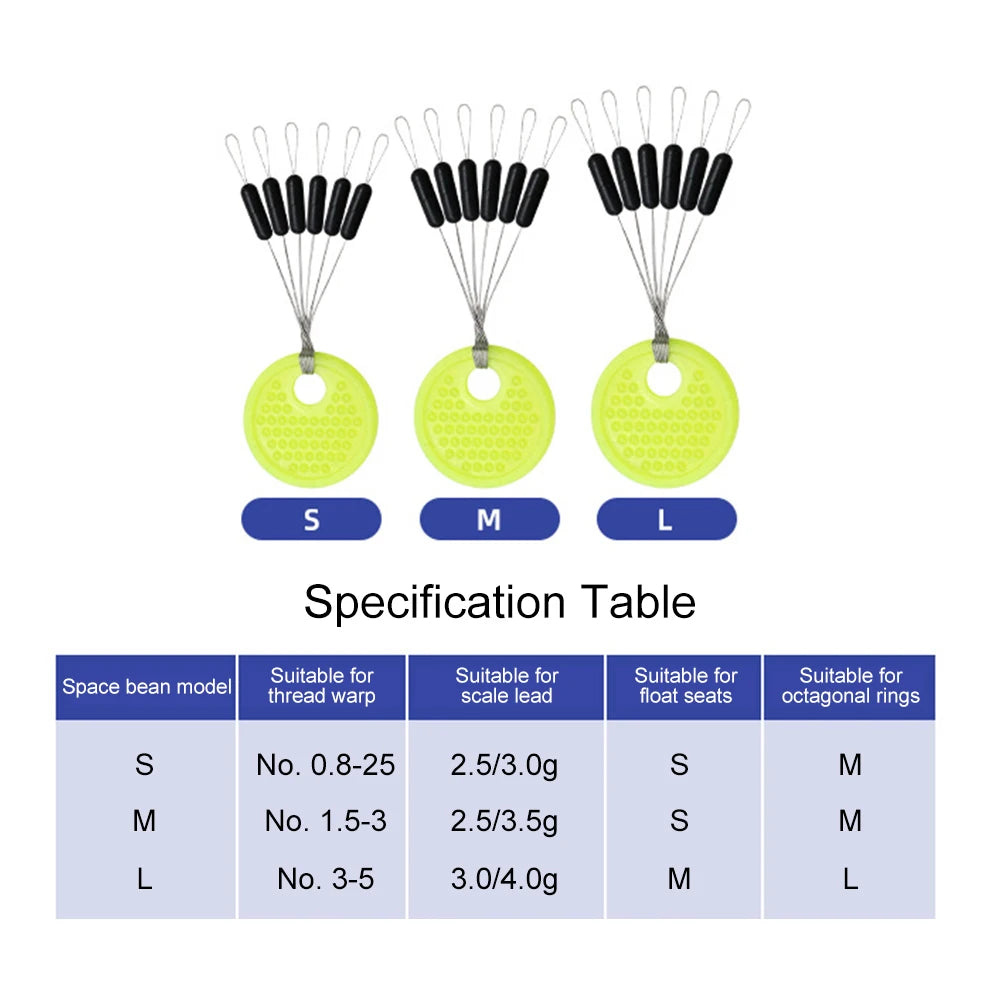 60-600Pcs Rubber Space Beans