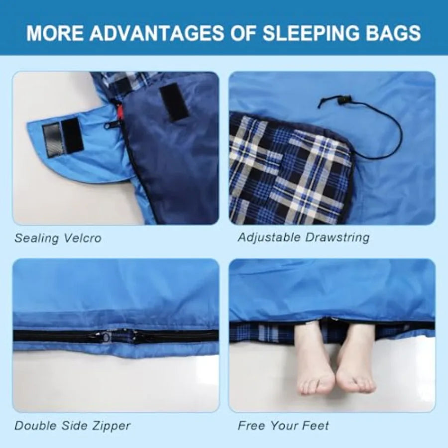 Double Sleeping Bag Flannel