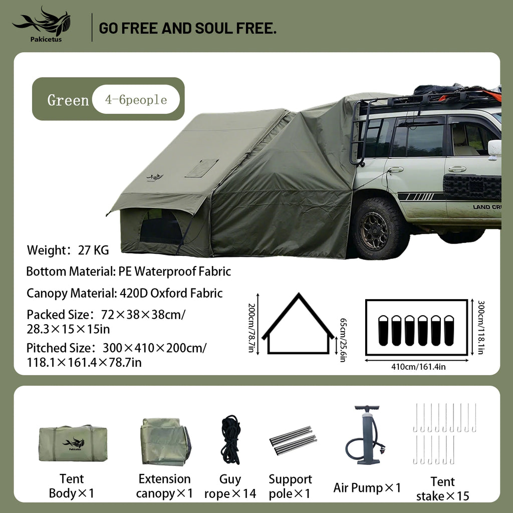 Large Inflatable Camping Tent with Skylight