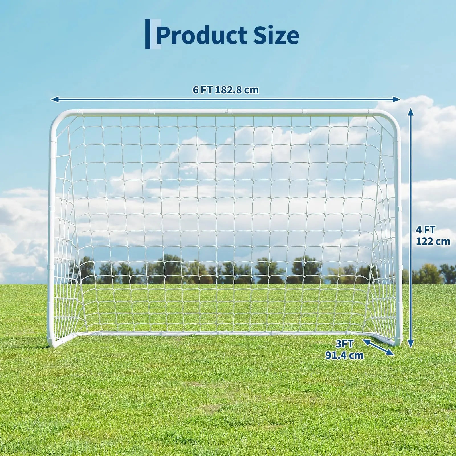 6x4ft Portable Soccer Goal