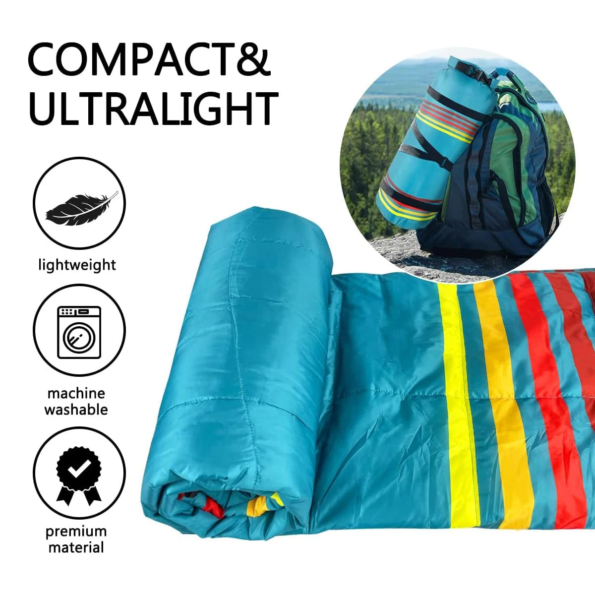 Outdoor Camping Blanket Fluffy Waterproof