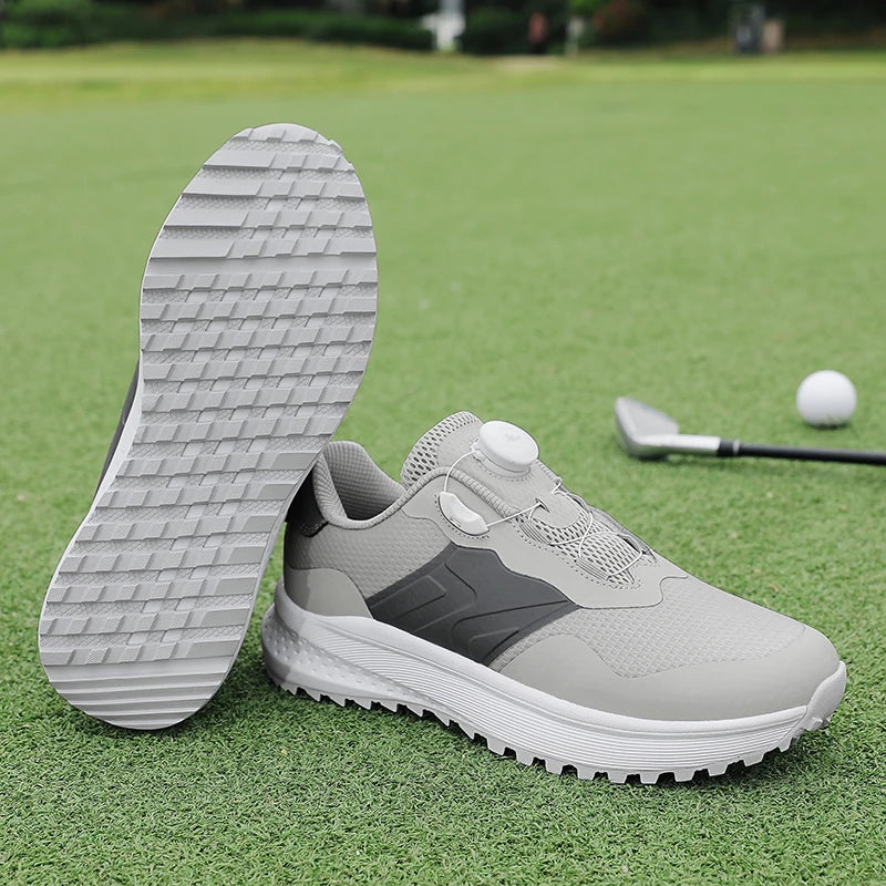 Professional Men's Golf Shoes Leather