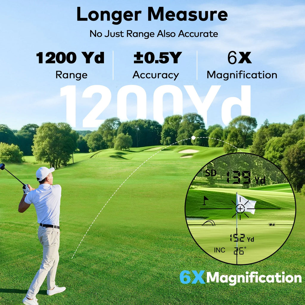 1200Yard Golf Rangefinder Rechargeable