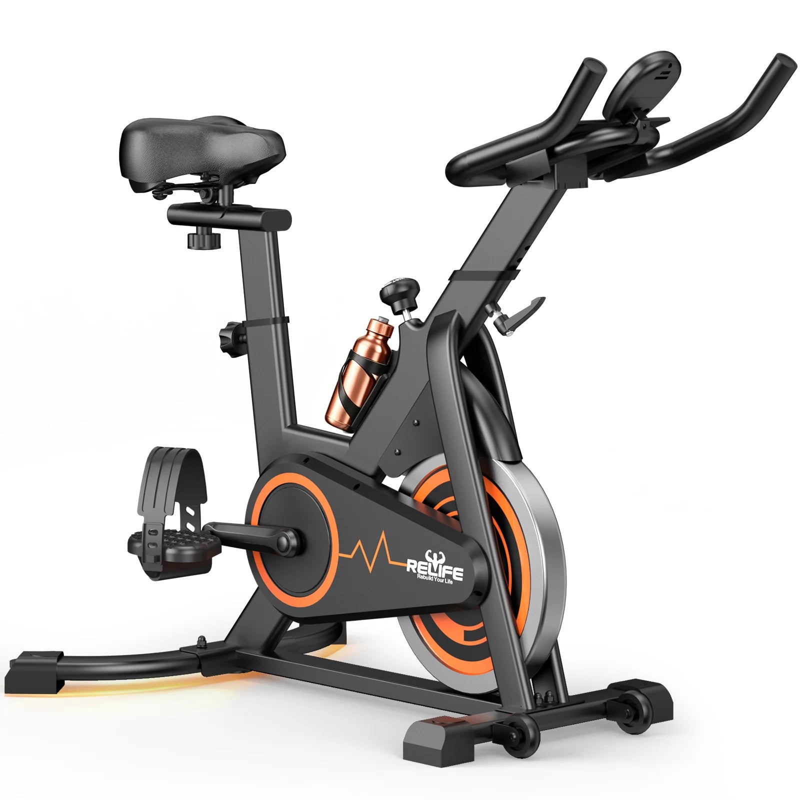 Stationary Exercise Bike Silent Belt Drive