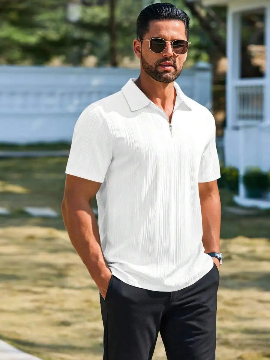 Mens Quarter Zip Golf Top
