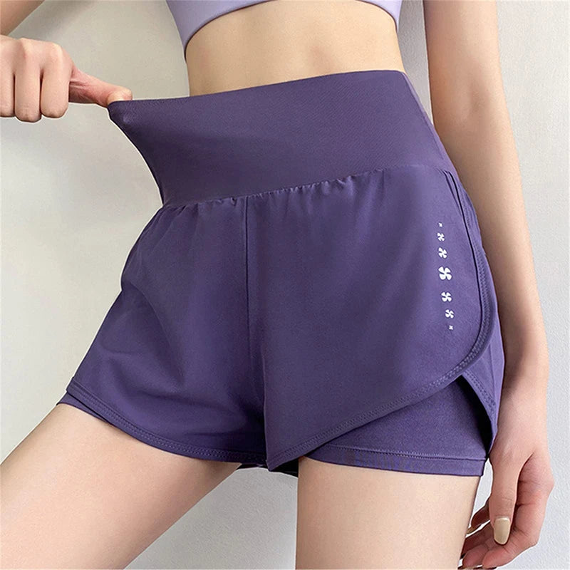 Women's High Waisted Sports Shorts