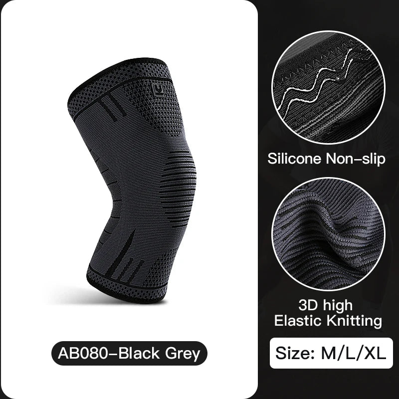 Compression knee support sleeve