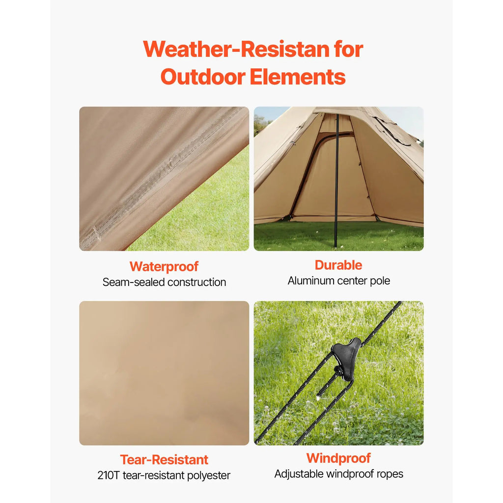 Winter Hot Tent for 4 to 6 Persons