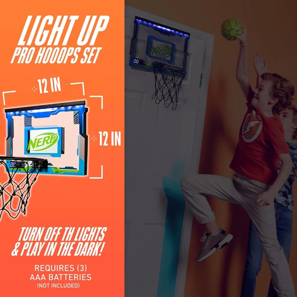 LED Over The Door Mini Basketball Hoop