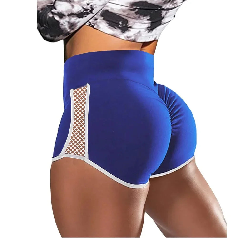 High Waist Sport Shorts Side Hollow Out