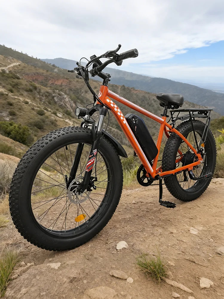 Orange Electric Bike for Adults 1000W