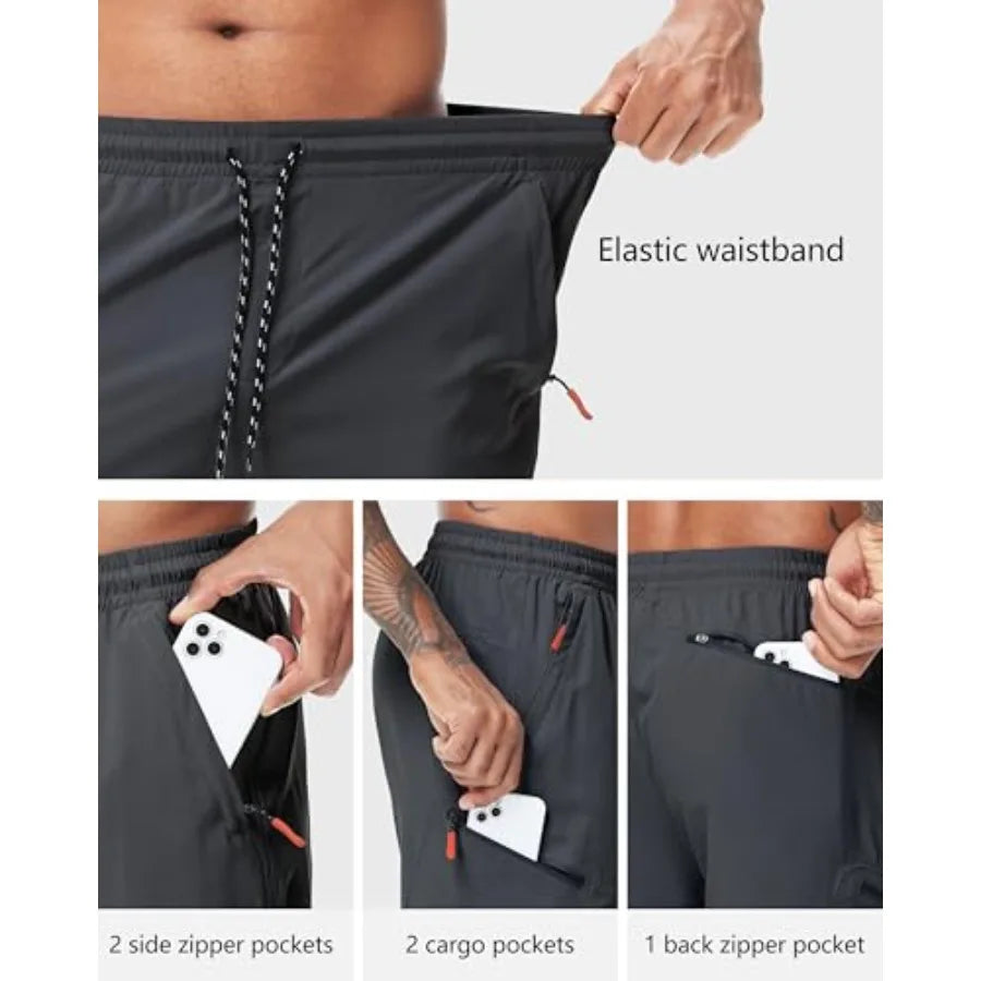 Men's Hiking Cargo Shorts with Zipper