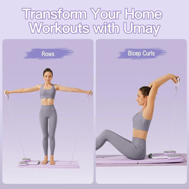 Multifunctional Pilates Board with Count Timer