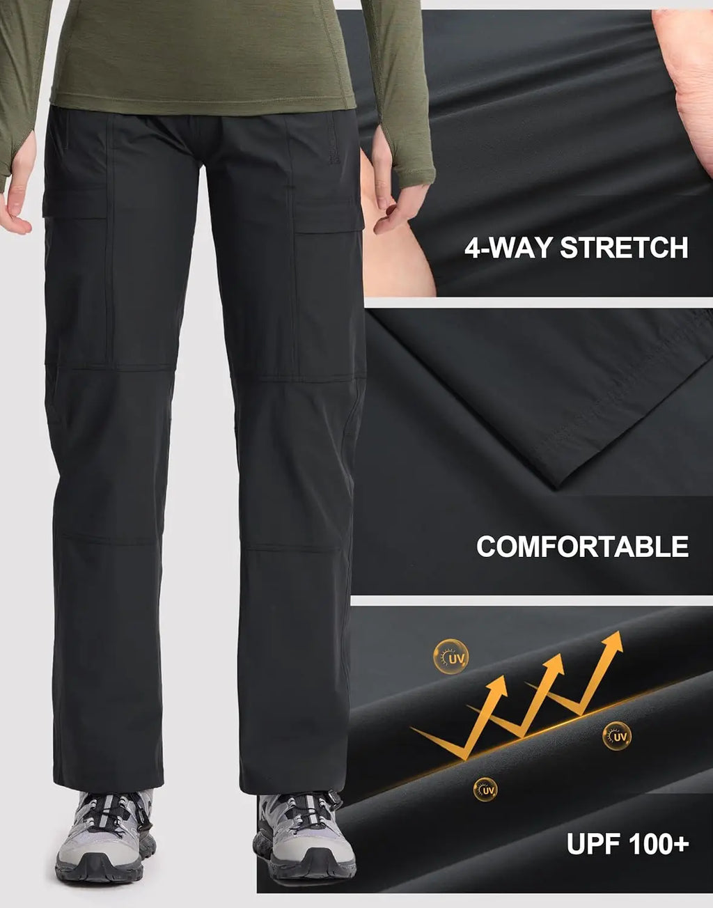 Women's Cargo Hiking Pants Packable