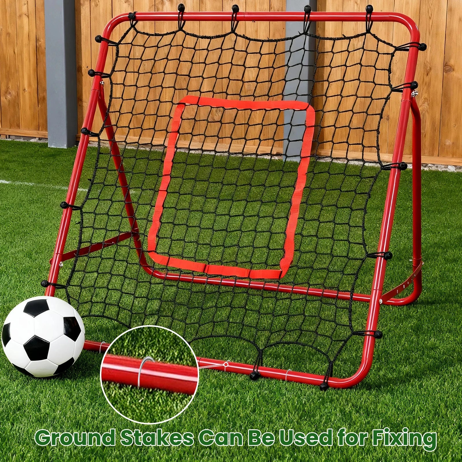 39"x39" Baseball Rebounder Pitch Back Net with 3 Modes of Ball Return