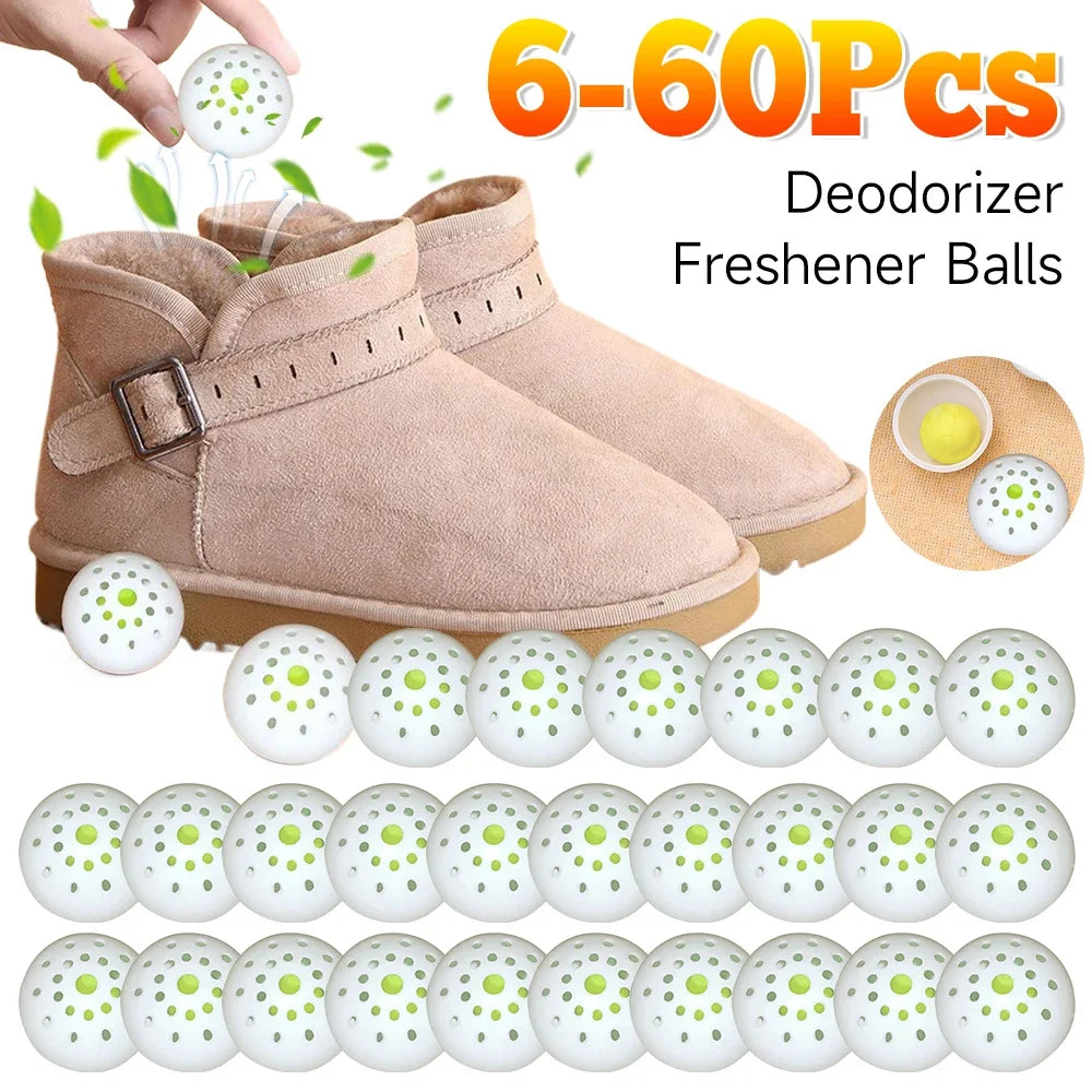 6-60PCS Deodorant Balls For Shoes