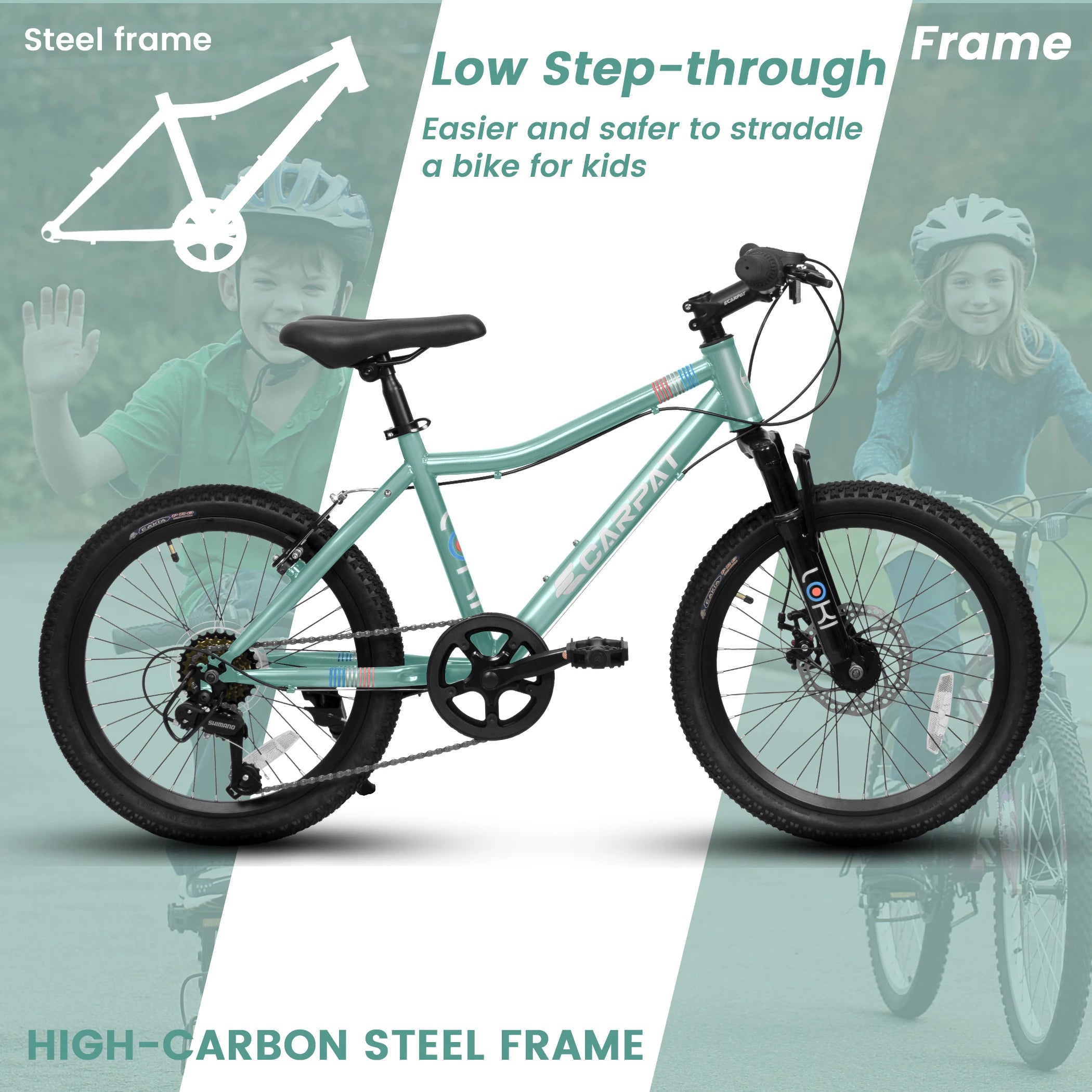 20 Inch Kids' Mountain Bike 7Speed