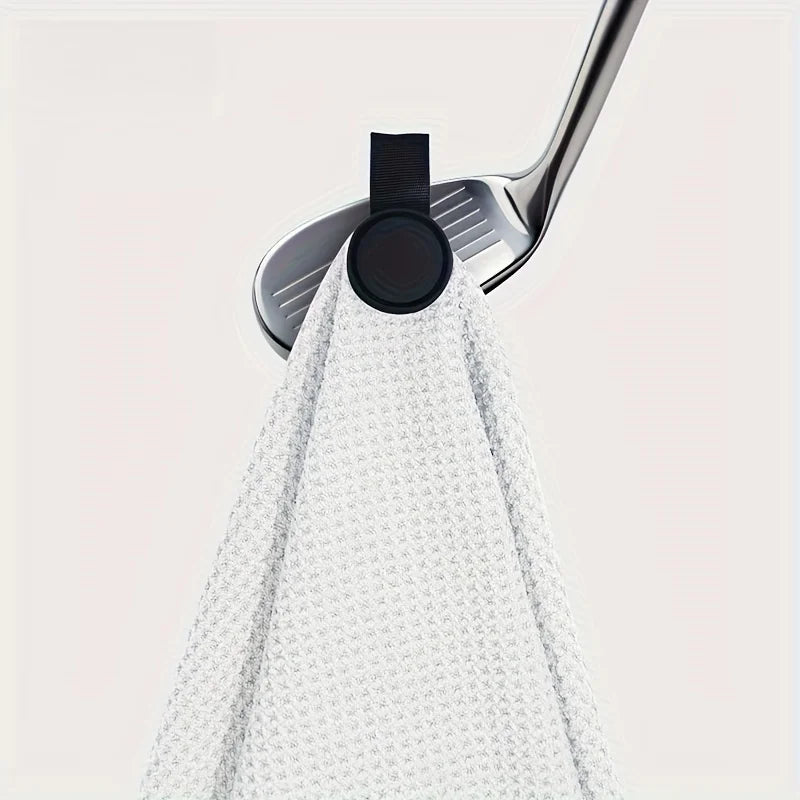 1Pc Round Golf Towel with Magnetic Suction
